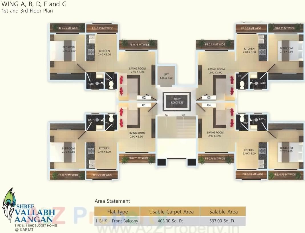 Layout of real estate project Shree Vallabh Aangan located at Deulwadi, Raigarh, Maharashtra