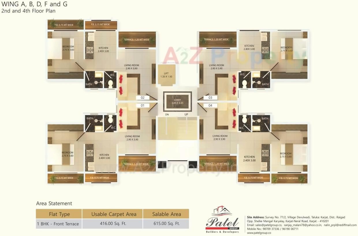 Layout of real estate project Shree Vallabh Aangan located at Deulwadi, Raigarh, Maharashtra