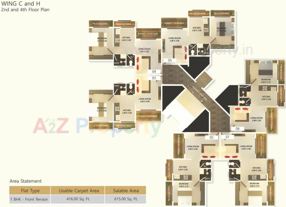 Layout of real estate project Shree Vallabh Aangan located at Deulwadi, Raigarh, Maharashtra