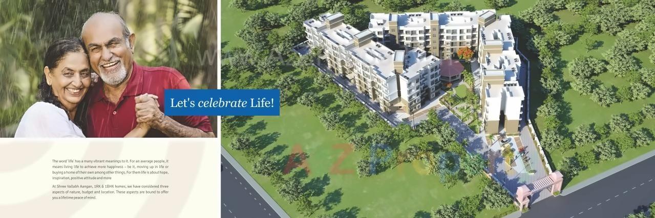 3D Elevation of real estate project Shree Vallabh Aangan located at Deulwadi, Raigarh, Maharashtra