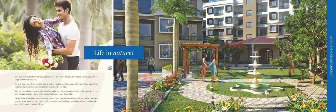 3D Elevation of real estate project Shree Vallabh Aangan located at Deulwadi, Raigarh, Maharashtra