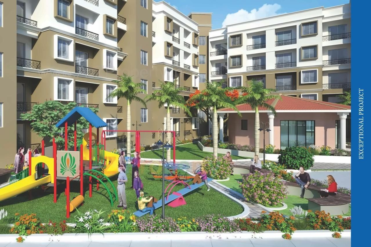 3D Elevation of real estate project Shree Vallabh Aangan located at Deulwadi, Raigarh, Maharashtra