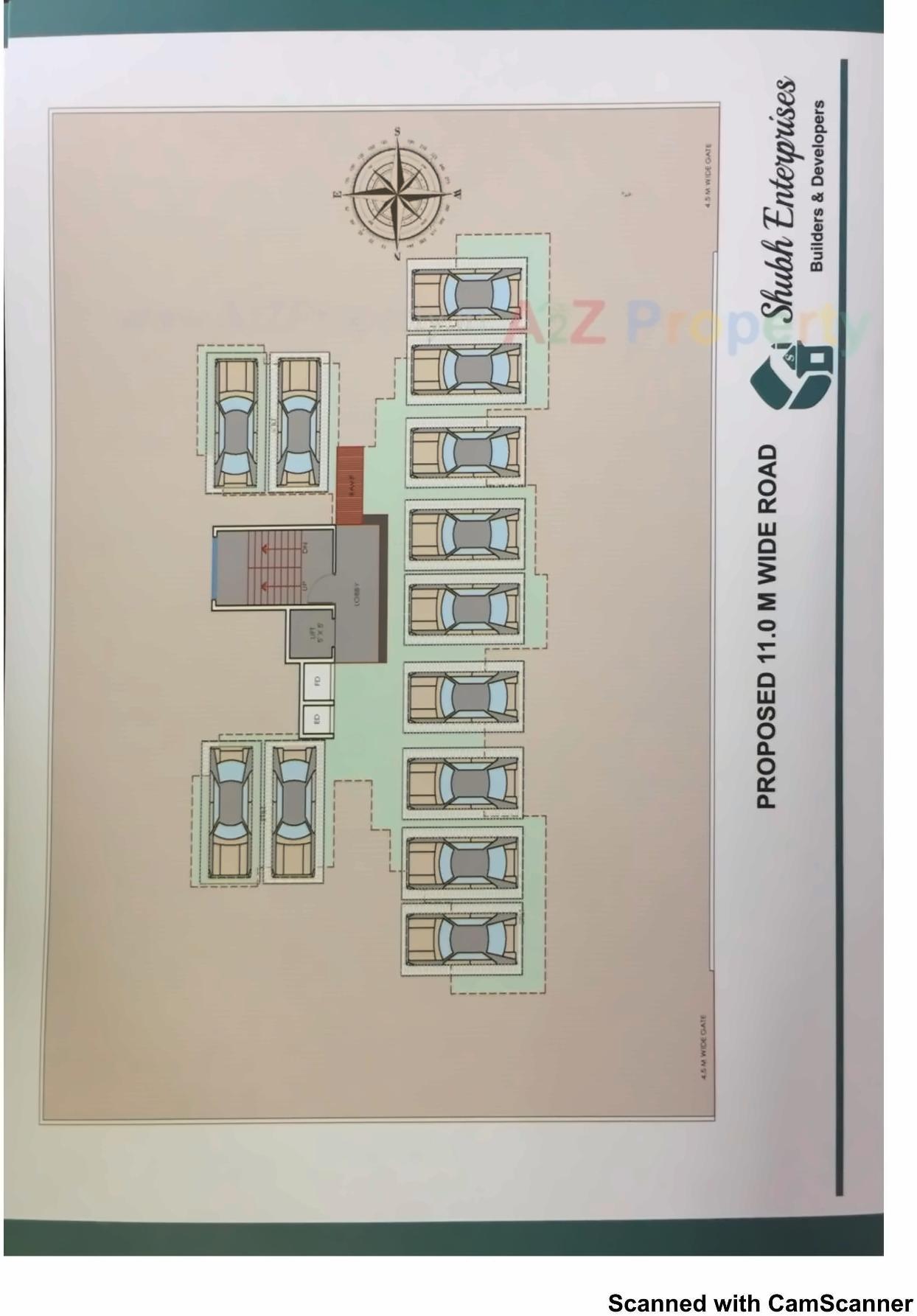 Layout of real estate project Shubh Krishna Enclave located at Kalamboli, Raigarh, Maharashtra