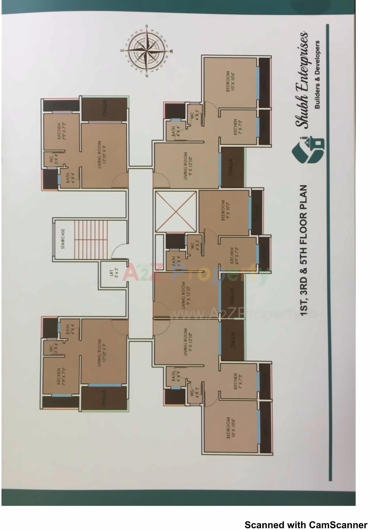 Layout of real estate project Shubh Krishna Enclave located at Kalamboli, Raigarh, Maharashtra