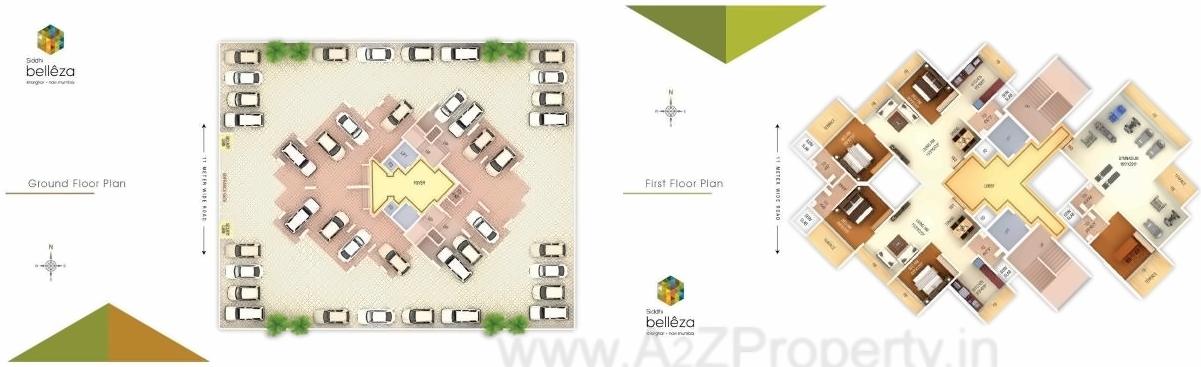 Layout of real estate project Siddhi Belezza located at Owe, Raigarh, Maharashtra