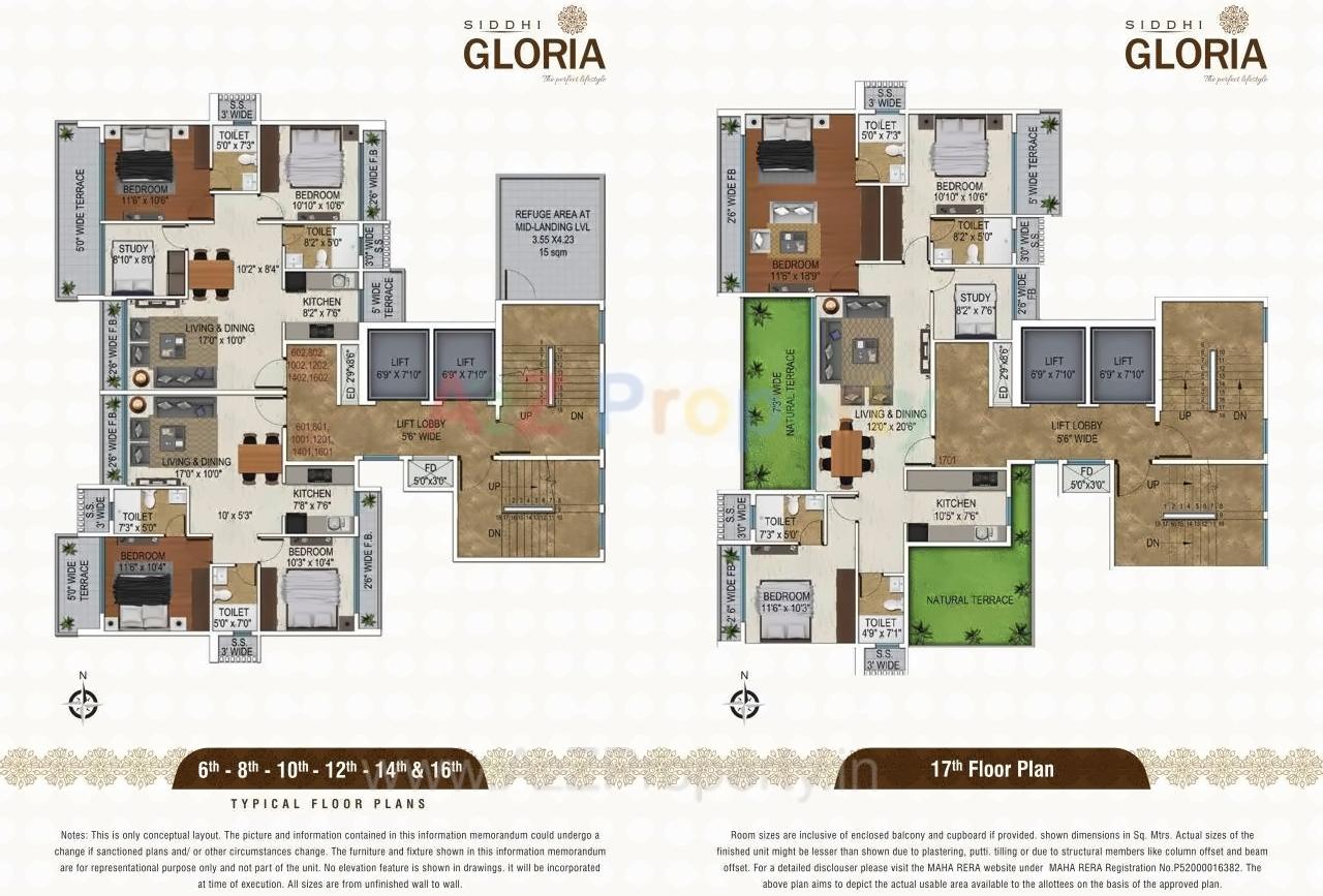 Layout of real estate project Siddhi Gloria located at Kharghar, Raigarh, Maharashtra