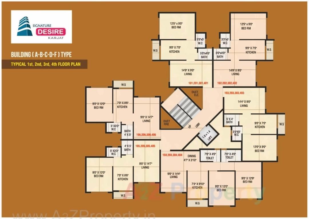 Layout of real estate project Signature Desire located at Haliwali, Raigarh, Maharashtra