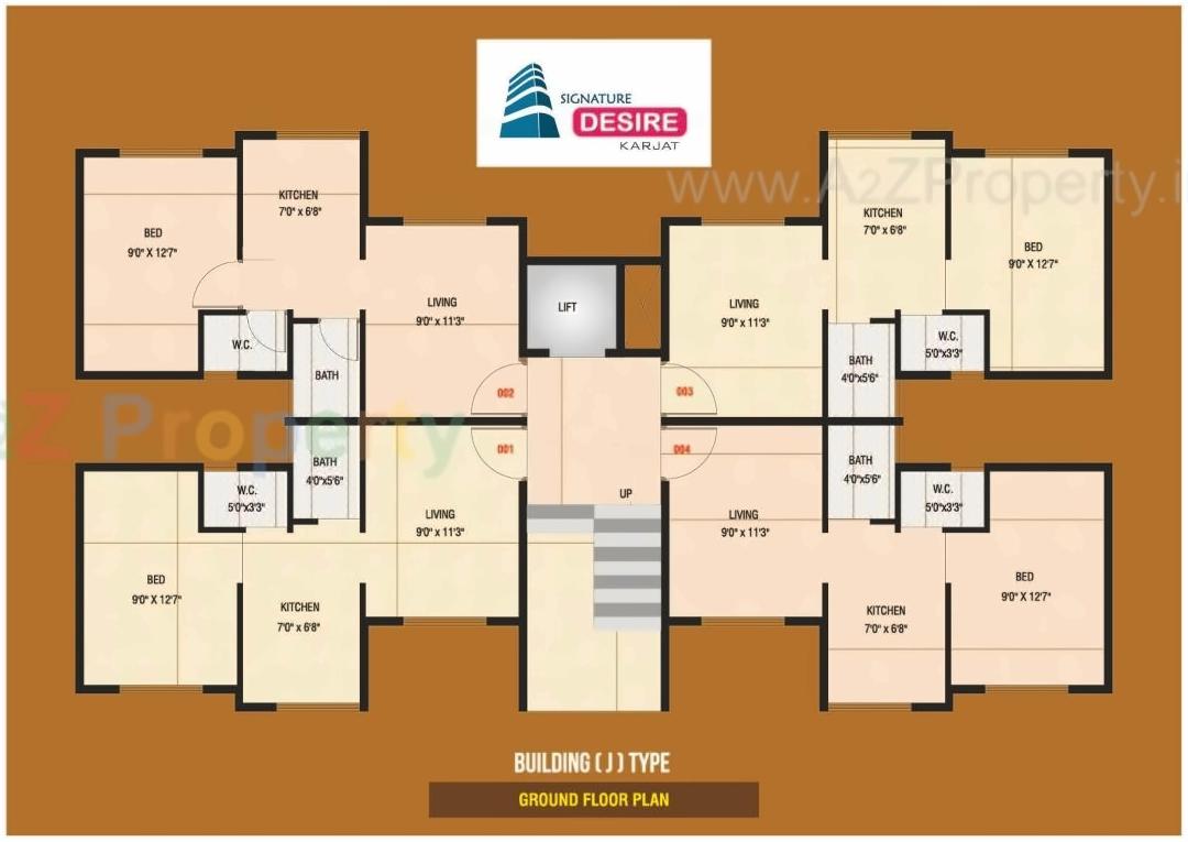 Layout of real estate project Signature Desire located at Haliwali, Raigarh, Maharashtra
