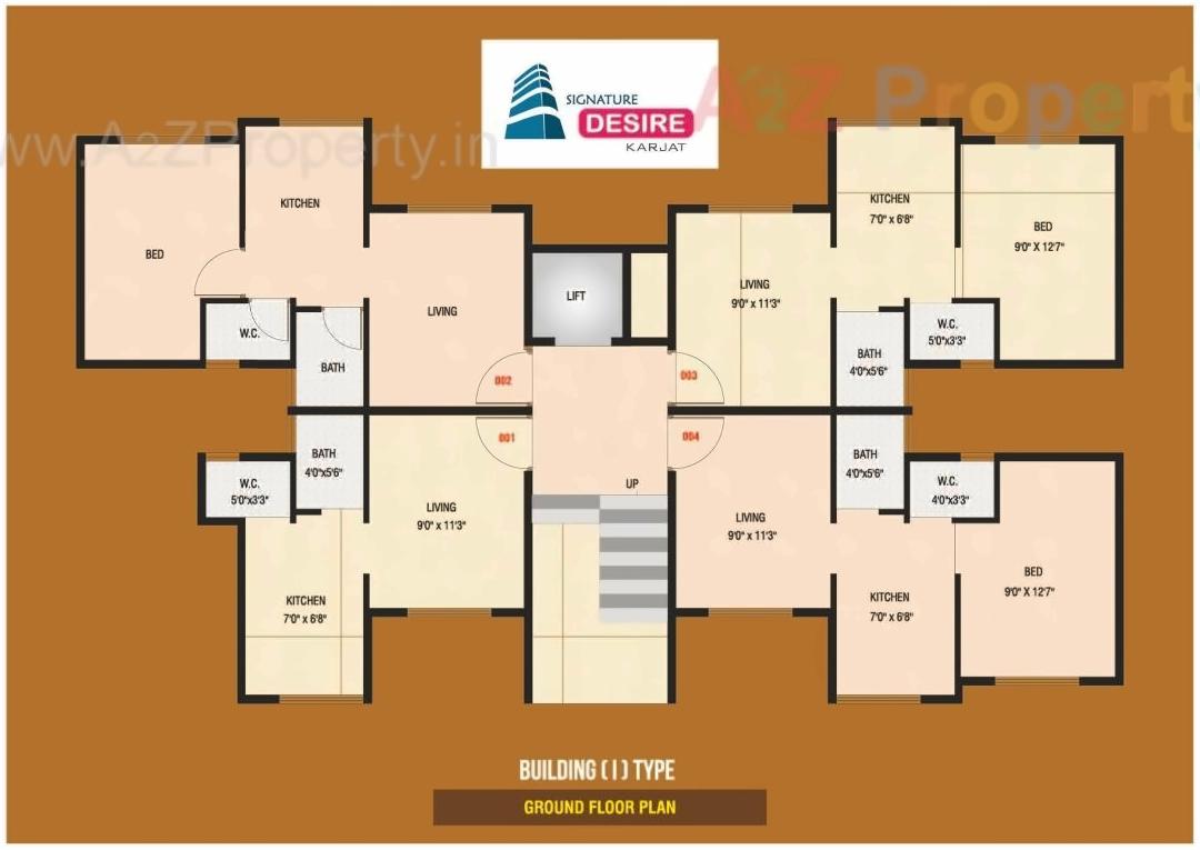 Layout of real estate project Signature Desire located at Haliwali, Raigarh, Maharashtra