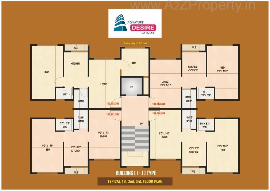 Layout of real estate project Signature Desire located at Haliwali, Raigarh, Maharashtra