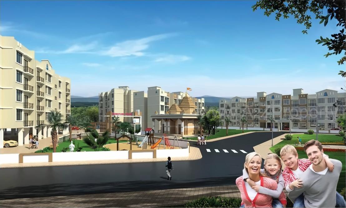 3D Elevation of real estate project Signature Desire located at Haliwali, Raigarh, Maharashtra