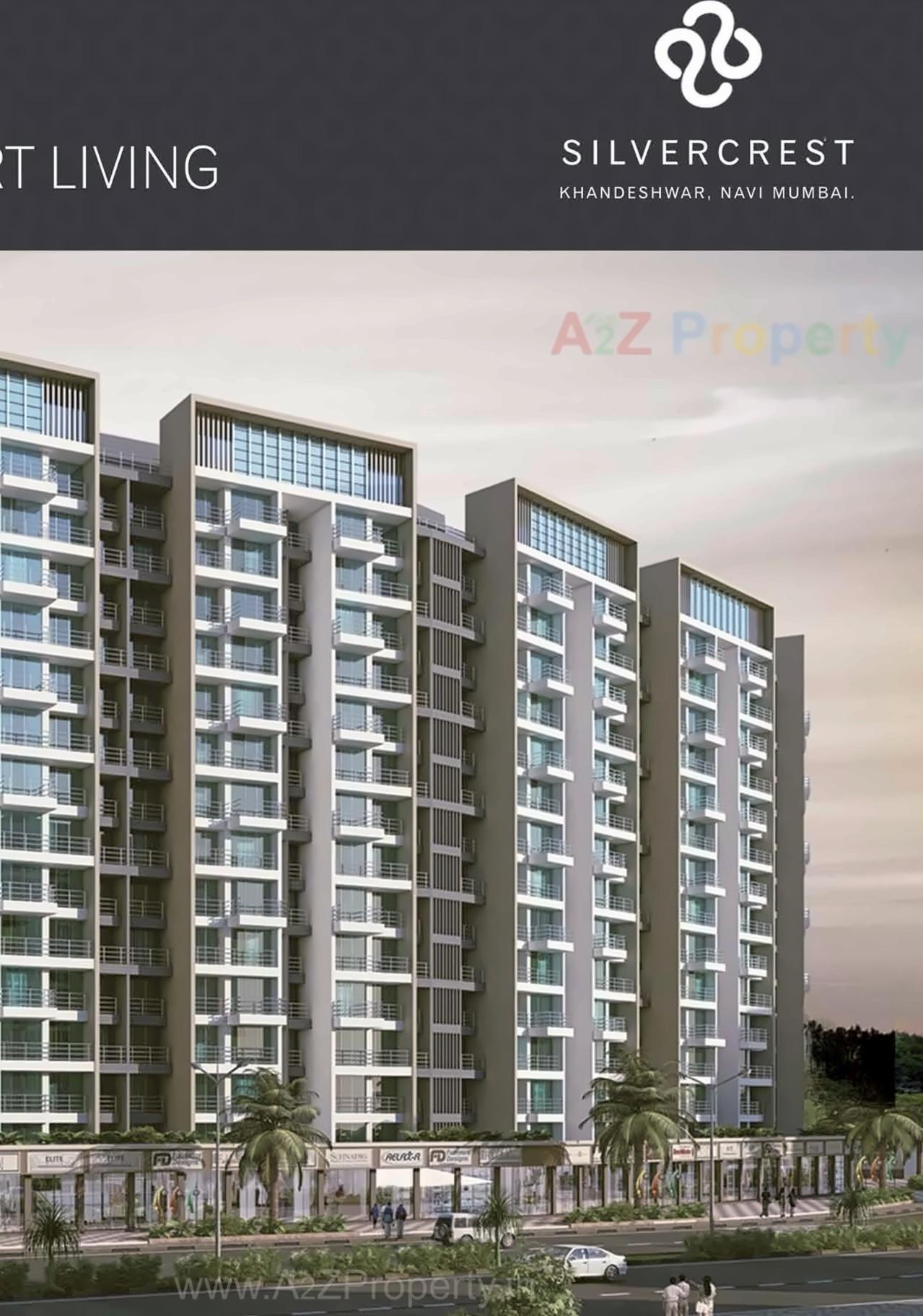 3D Elevation of real estate project Silver Crest located at Kamothe, Raigarh, Maharashtra