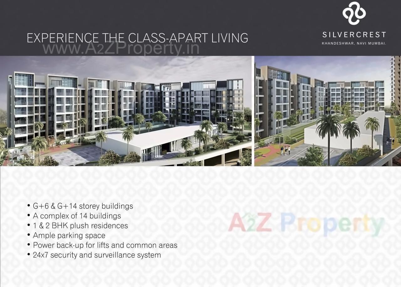 3D Elevation of real estate project Silver Crest located at Kamothe, Raigarh, Maharashtra