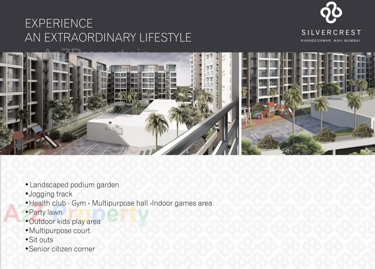 3D Elevation of real estate project Silver Crest located at Kamothe, Raigarh, Maharashtra