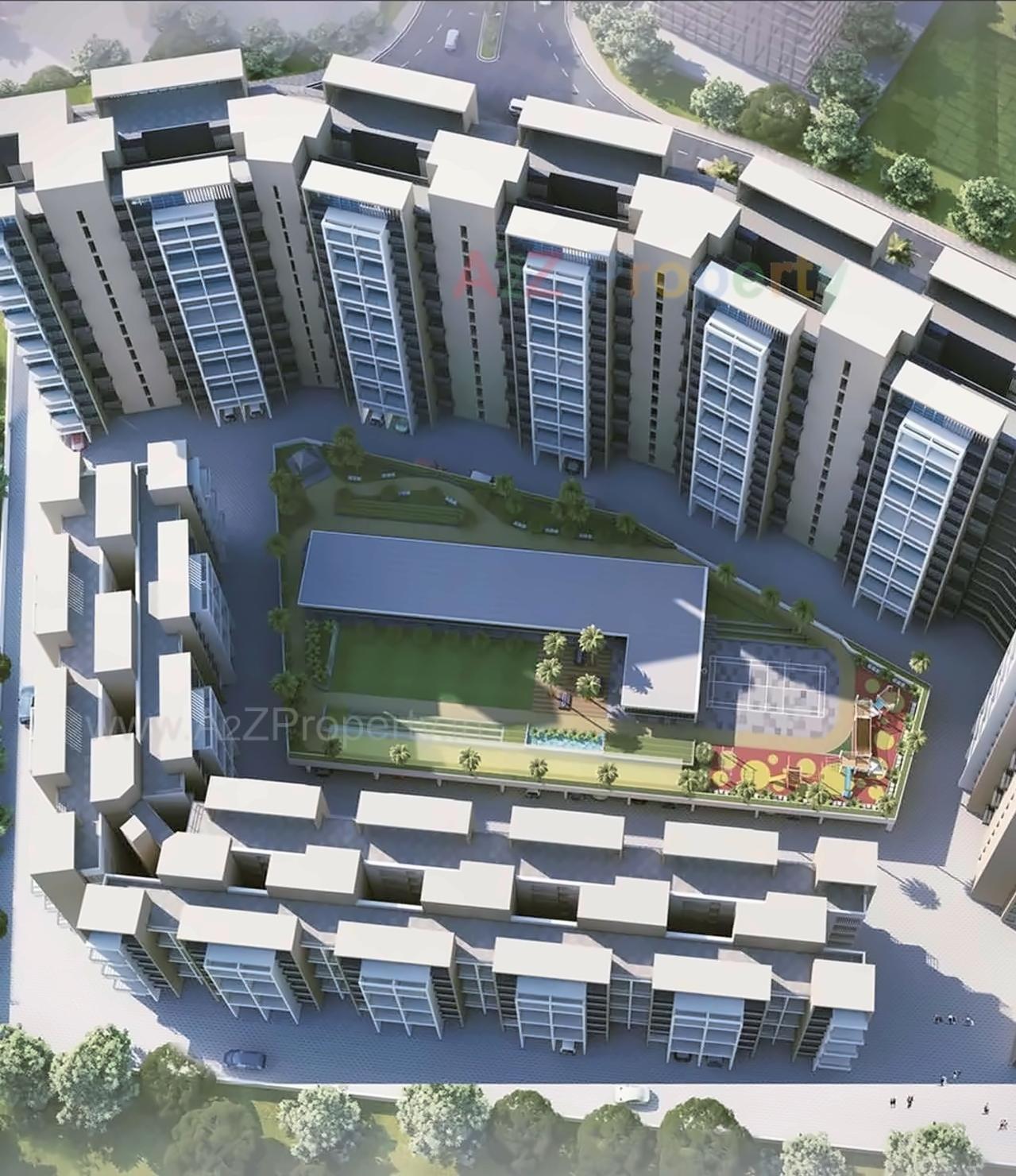 3D Elevation of real estate project Silver Crest located at Kamothe, Raigarh, Maharashtra