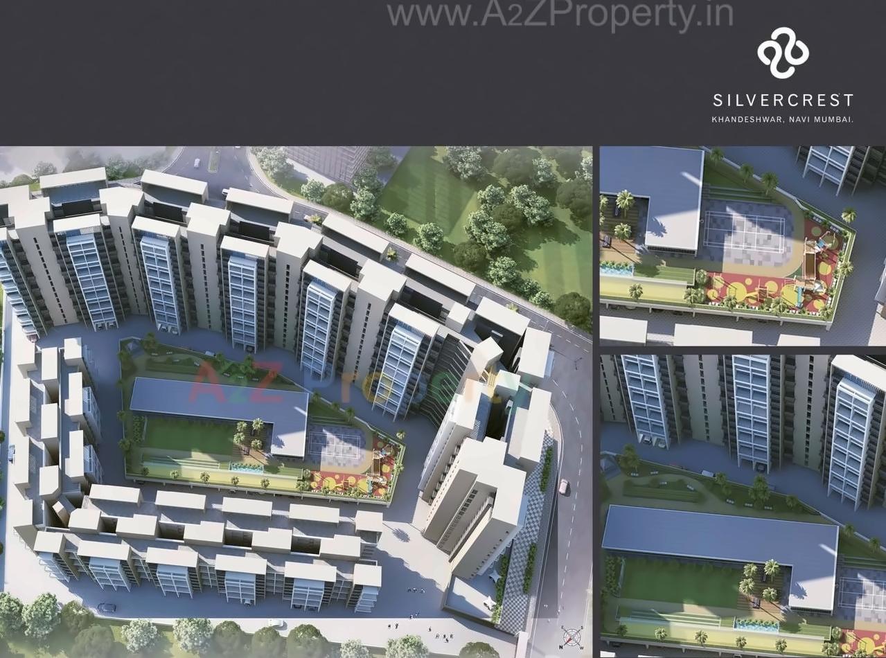 3D Elevation of real estate project Silver Crest located at Kamothe, Raigarh, Maharashtra