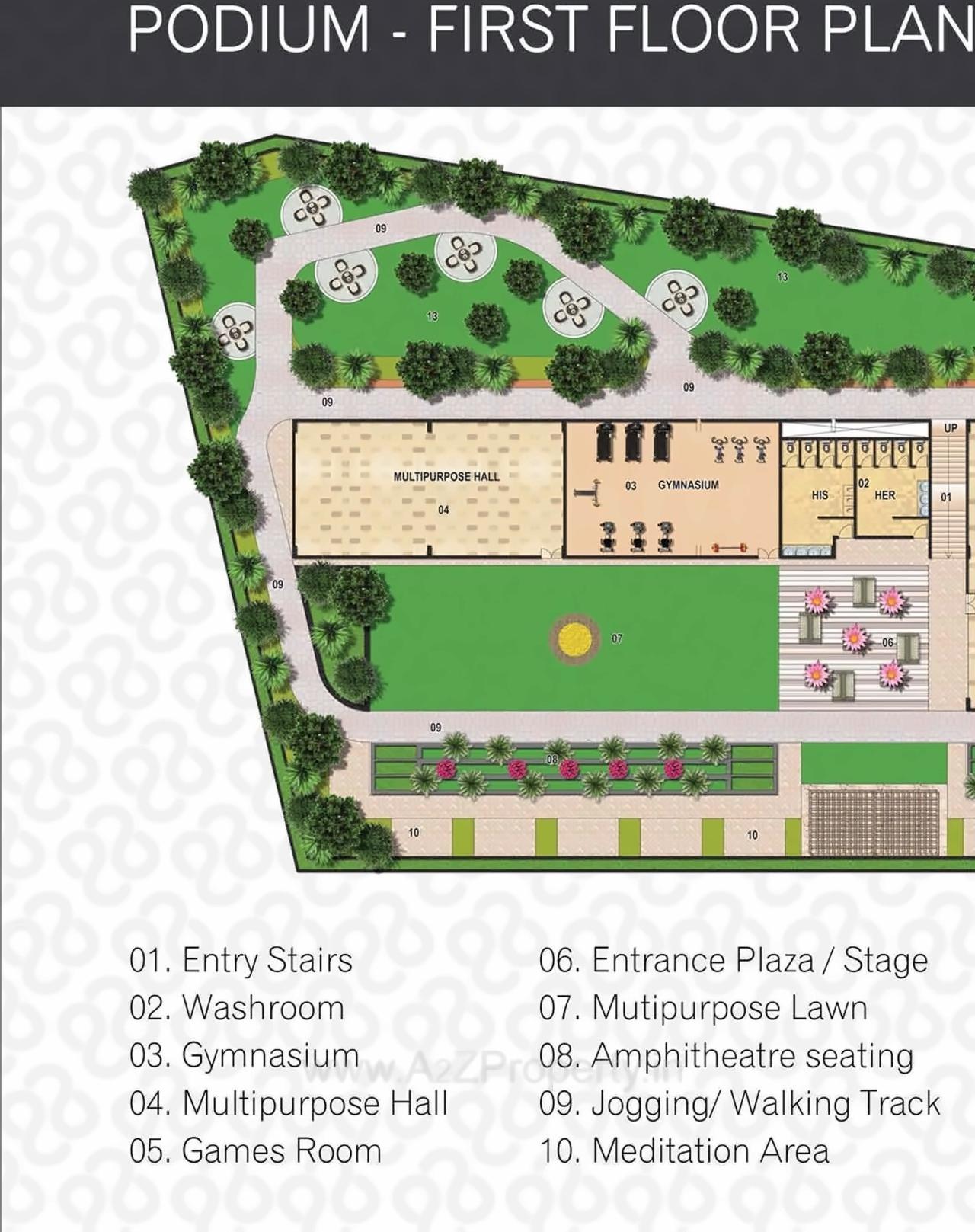 Layout of real estate project Silver Crest located at Kamothe, Raigarh, Maharashtra