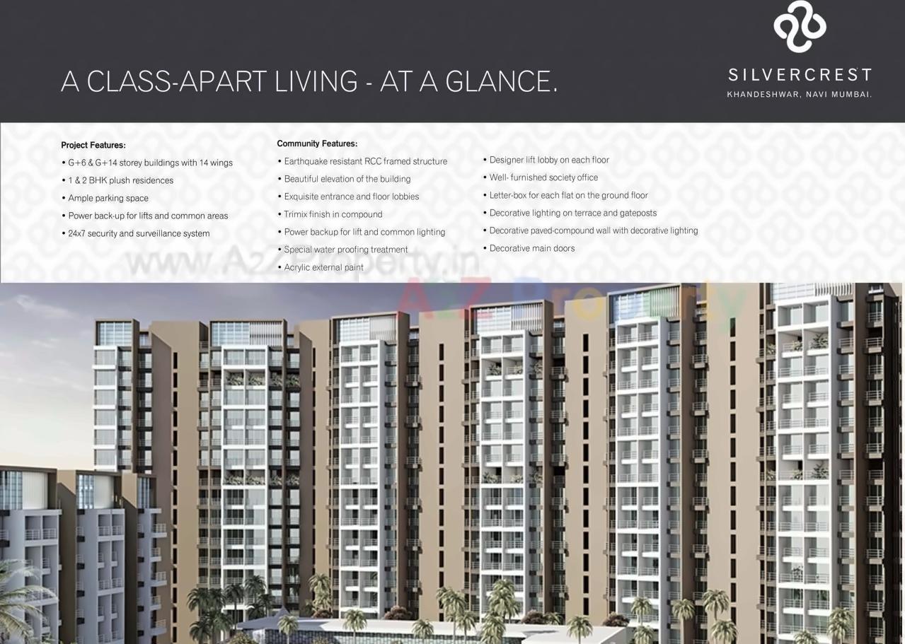 3D Elevation of real estate project Silver Crest located at Kamothe, Raigarh, Maharashtra