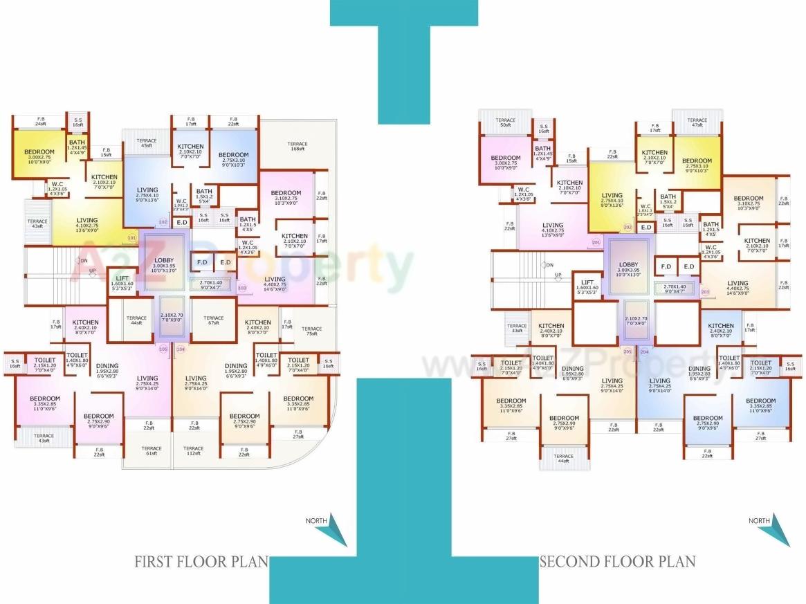 Layout of real estate project Skyline Corner located at Karanjade, Raigarh, Maharashtra