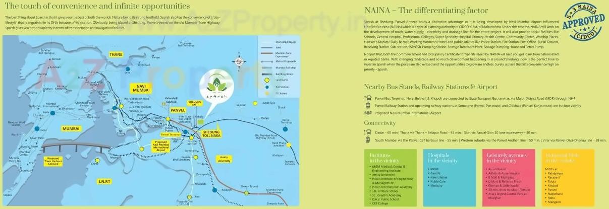  of real estate project Sparsh located at Shedung, Raigarh, Maharashtra