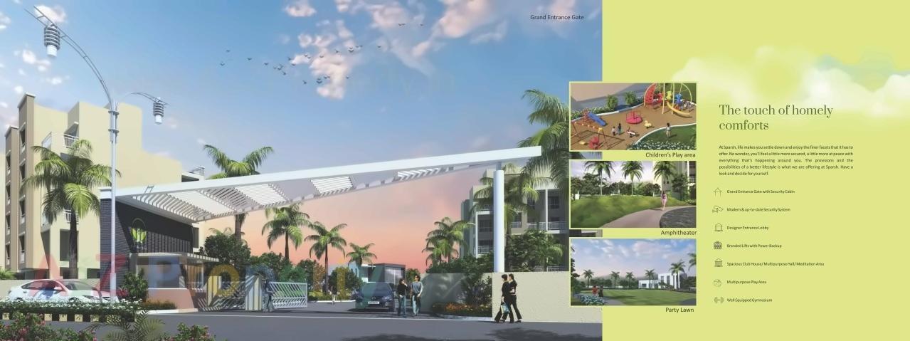 3D Elevation of real estate project Sparsh located at Shedung, Raigarh, Maharashtra