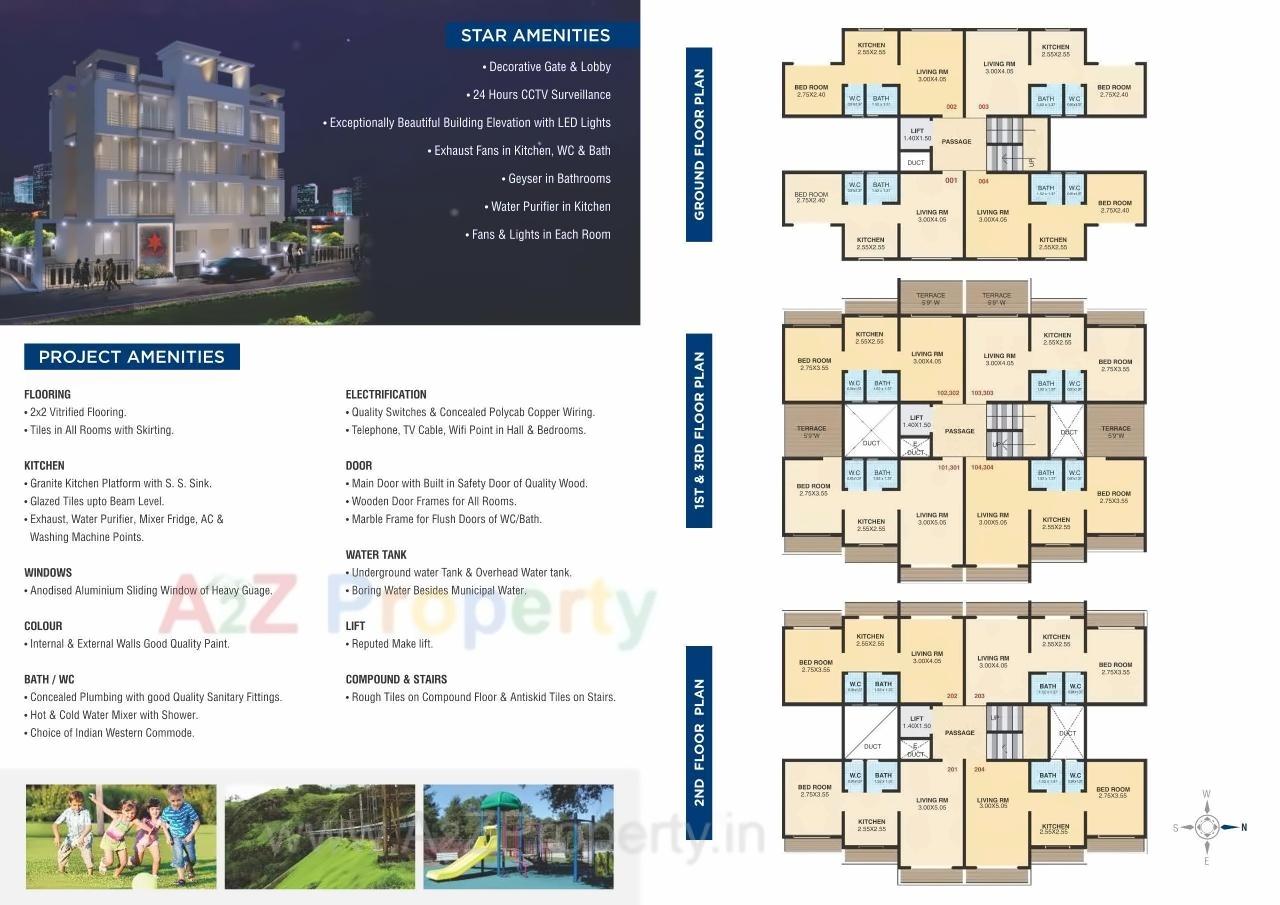 Layout of real estate project Star City located at Mamdapur, Raigarh, Maharashtra