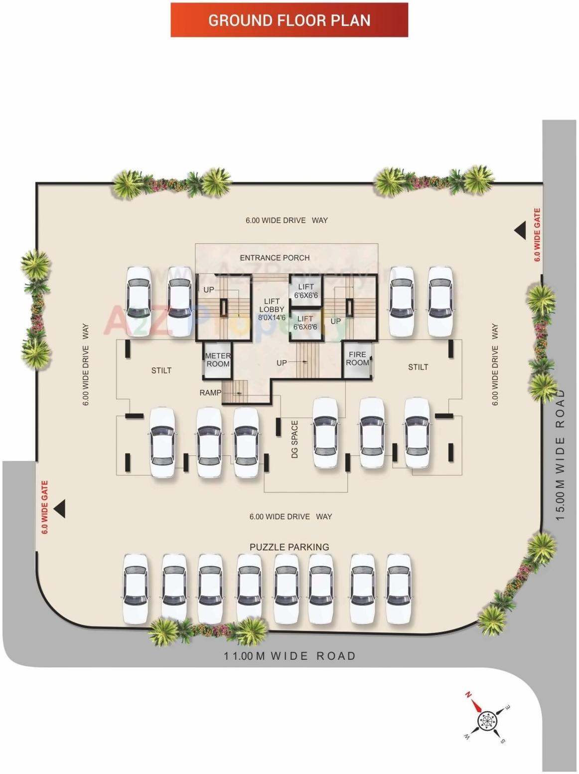 Layout of real estate project Suyash Galaxy located at Kharghar, Raigarh, Maharashtra