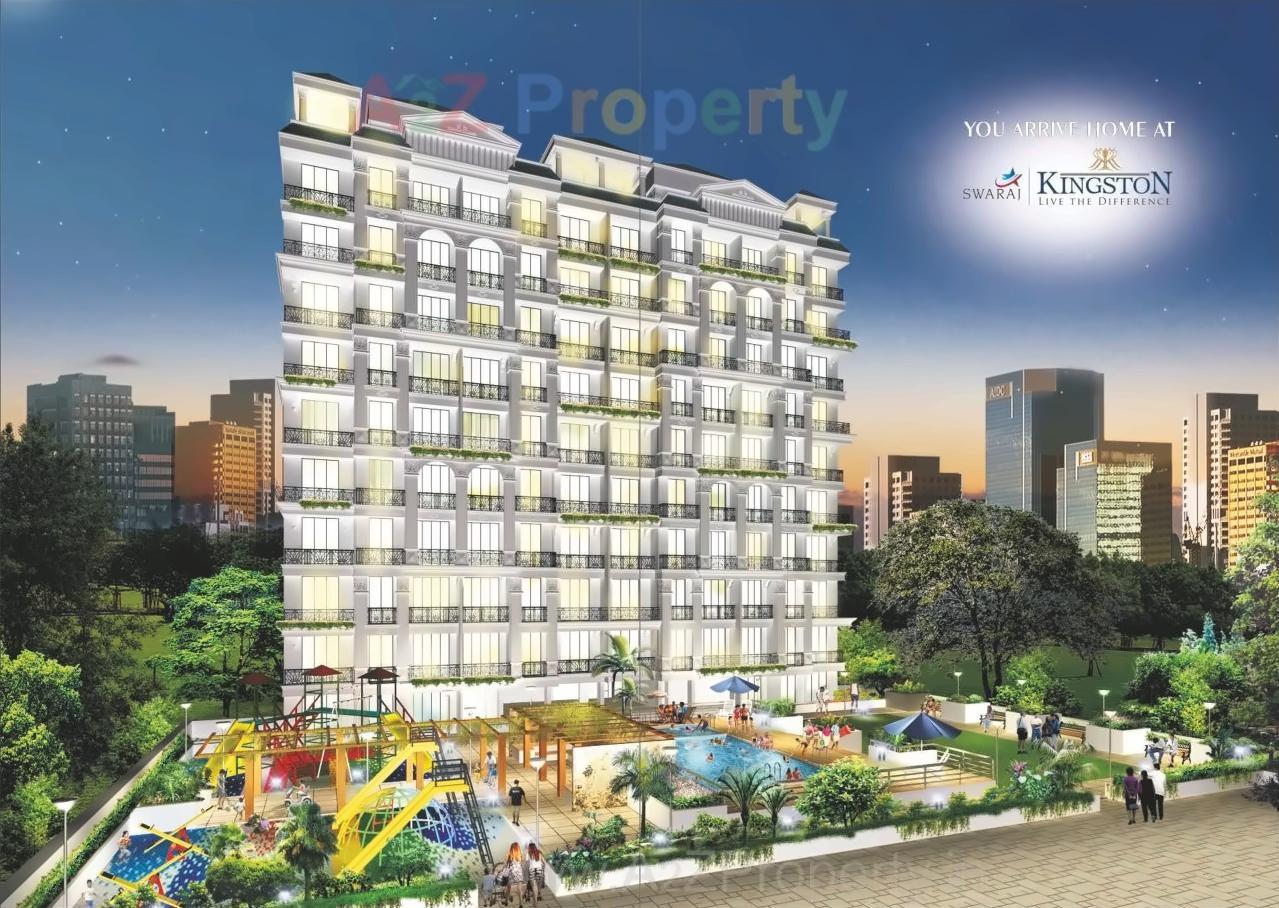 3D Elevation of real estate project Swaraj Kingston located at Ulawe, Raigarh, Maharashtra