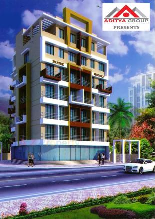 Elevation of real estate project Swastik Residency located at Ulawe, Raigarh, Maharashtra
