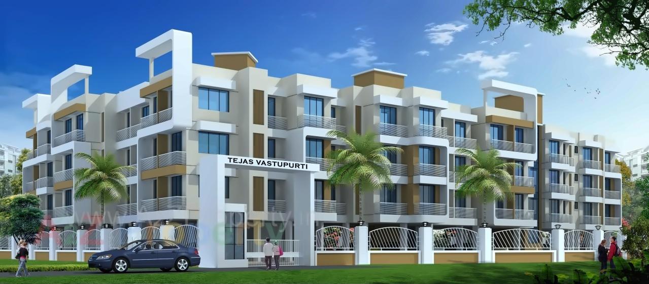 3D Elevation of real estate project Tejas Vastupurti located at Adai, Raigarh, Maharashtra
