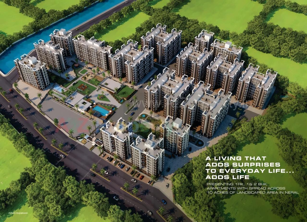 3D Elevation of real estate project The Morning located at Dhamote, Raigarh, Maharashtra