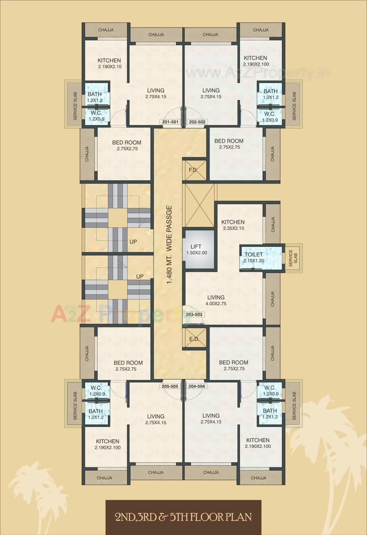 Layout of real estate project The Palm Oak located at Ulawe, Raigarh, Maharashtra