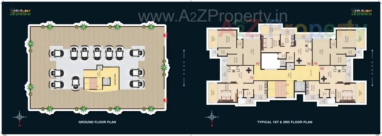 Layout of real estate project Titanium Woods located at Taloje-panchnad-, Raigarh, Maharashtra