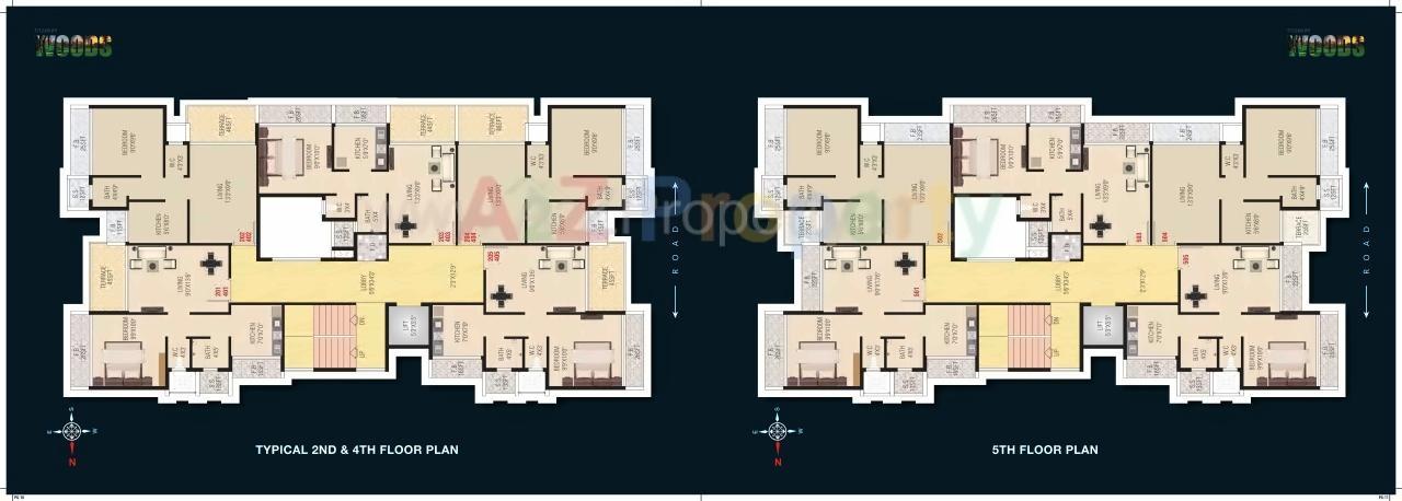 Layout of real estate project Titanium Woods located at Taloje-panchnad-, Raigarh, Maharashtra