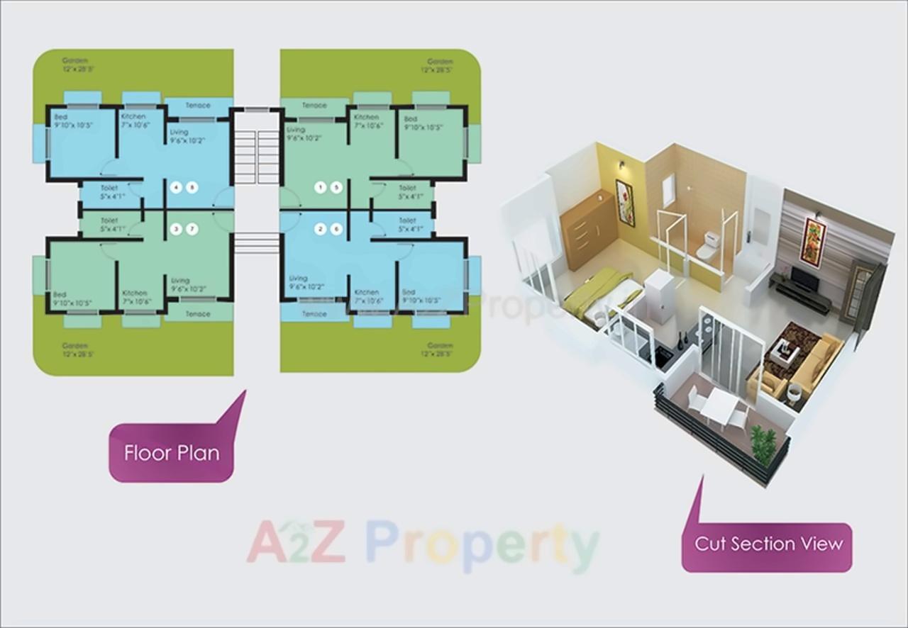 Layout of real estate project Tranquil Coast located at Nagaon, Raigarh, Maharashtra
