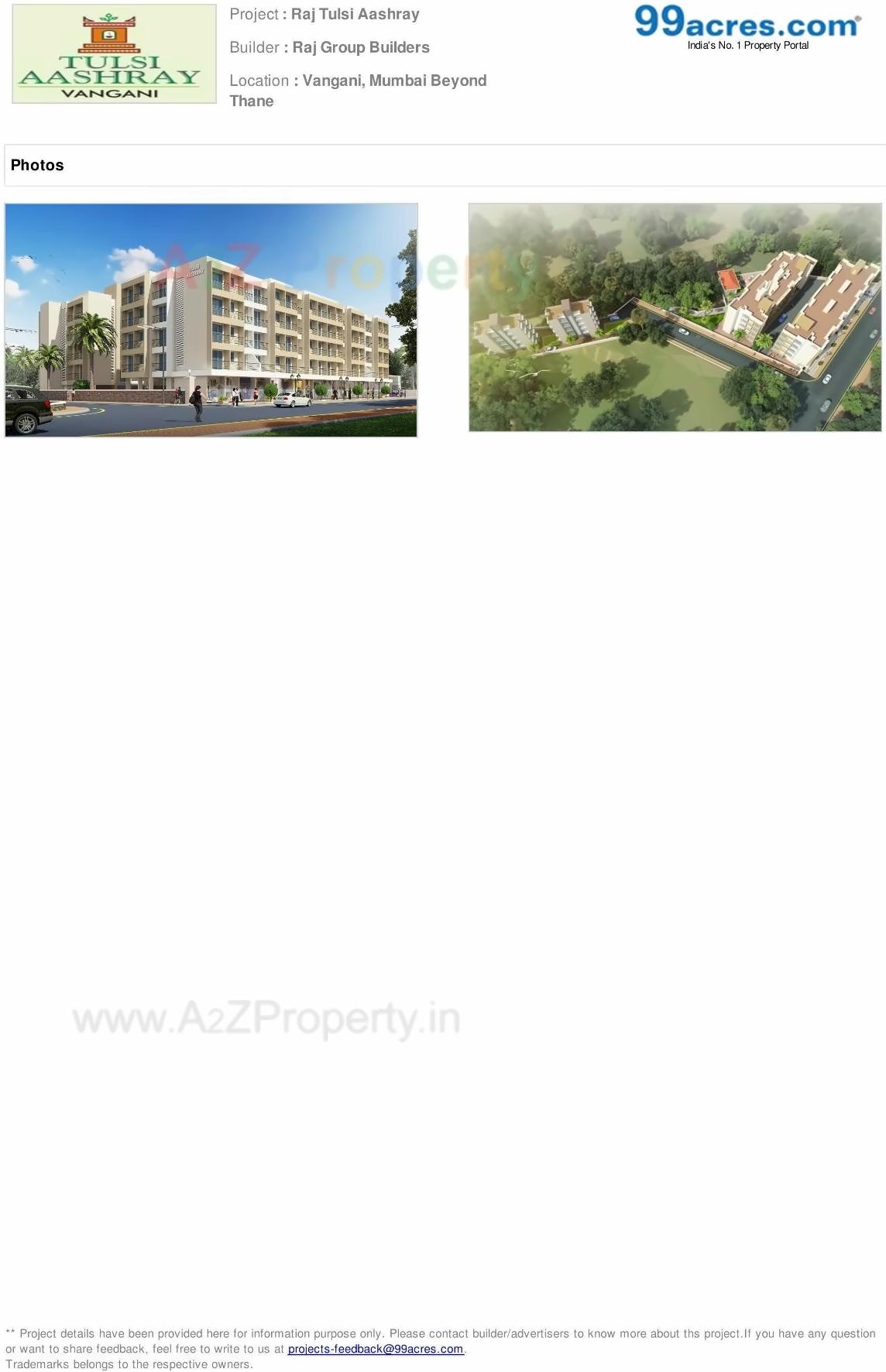  of real estate project Tulsi Aashray located at Pashane, Raigarh, Maharashtra