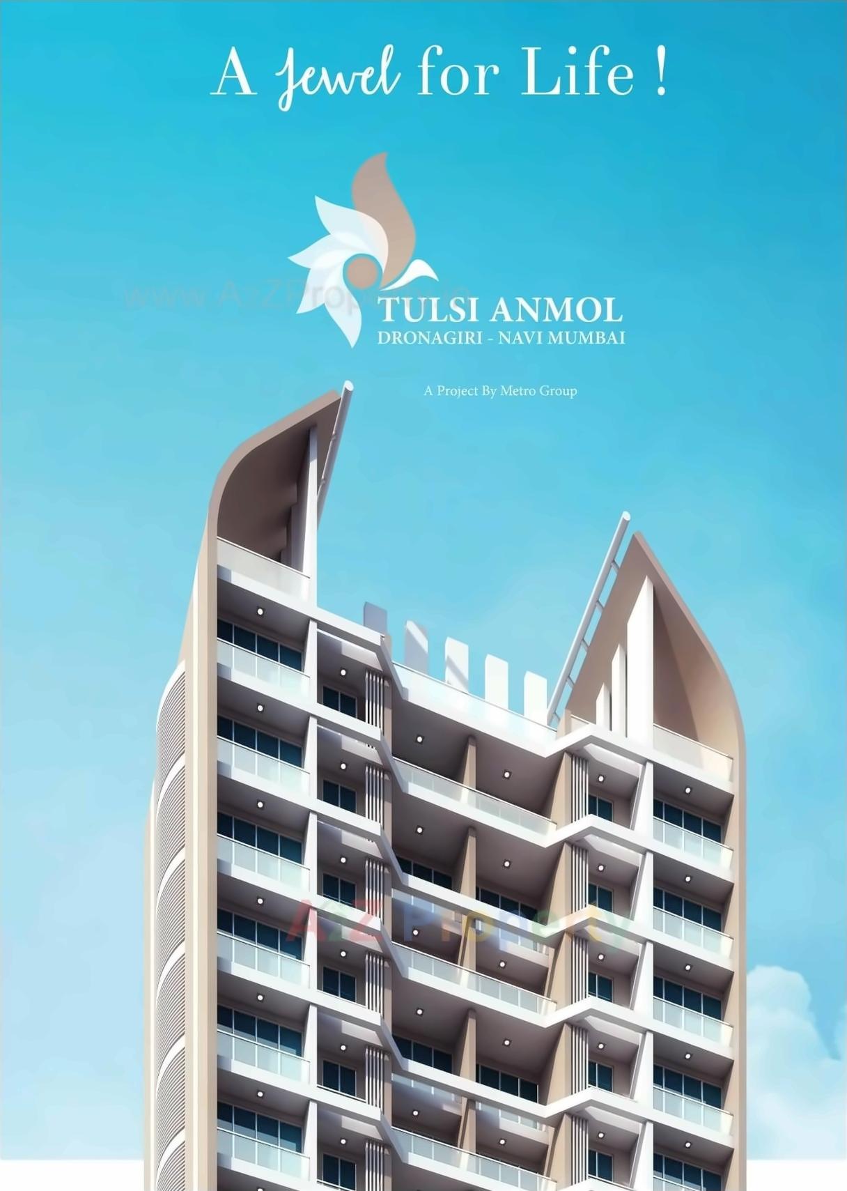 3D Elevation of real estate project Tulsi Anmol located at Bokadvira, Raigarh, Maharashtra