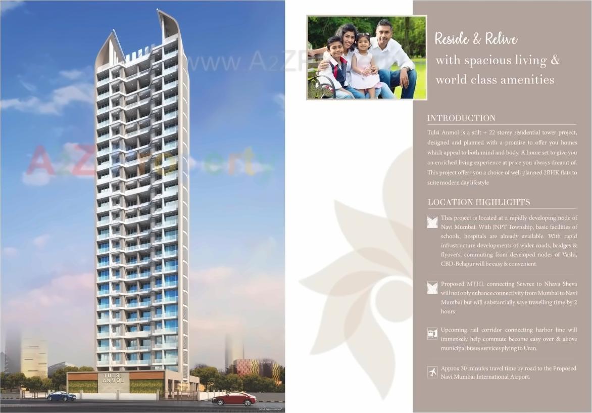 3D Elevation of real estate project Tulsi Anmol located at Bokadvira, Raigarh, Maharashtra