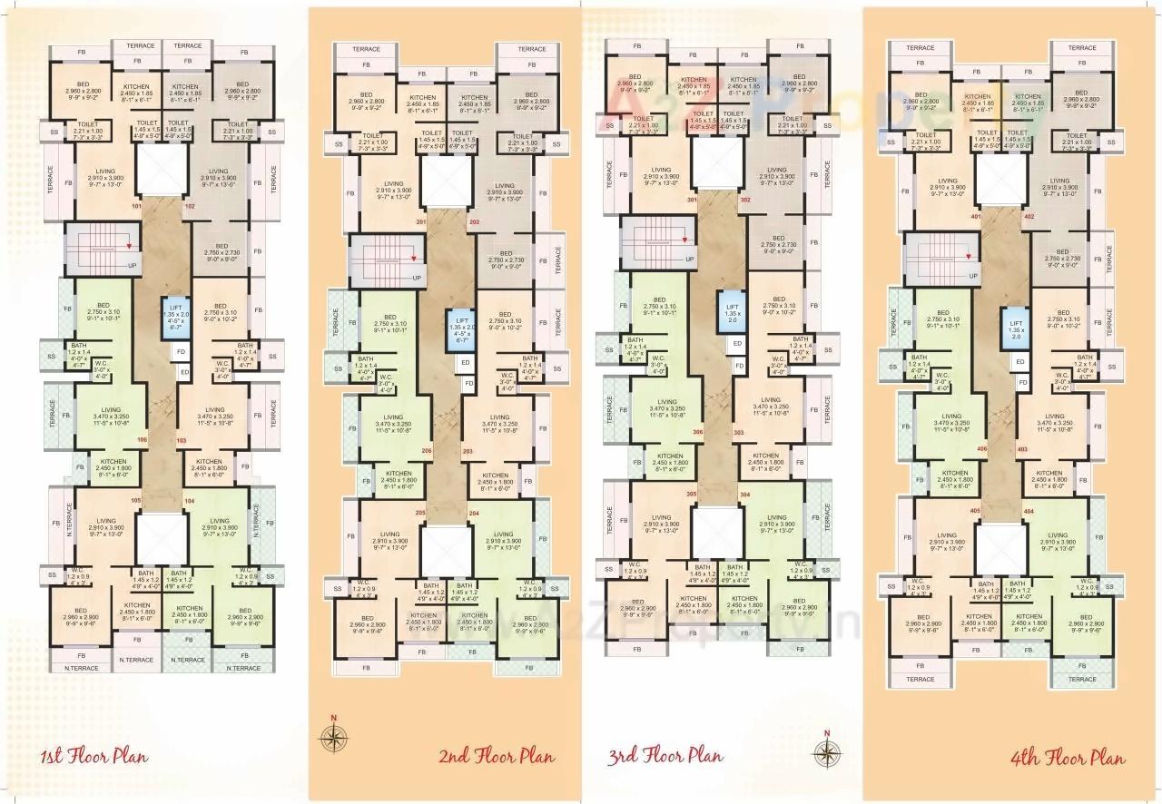 Layout of real estate project Uma Pride located at Ulawe, Raigarh, Maharashtra