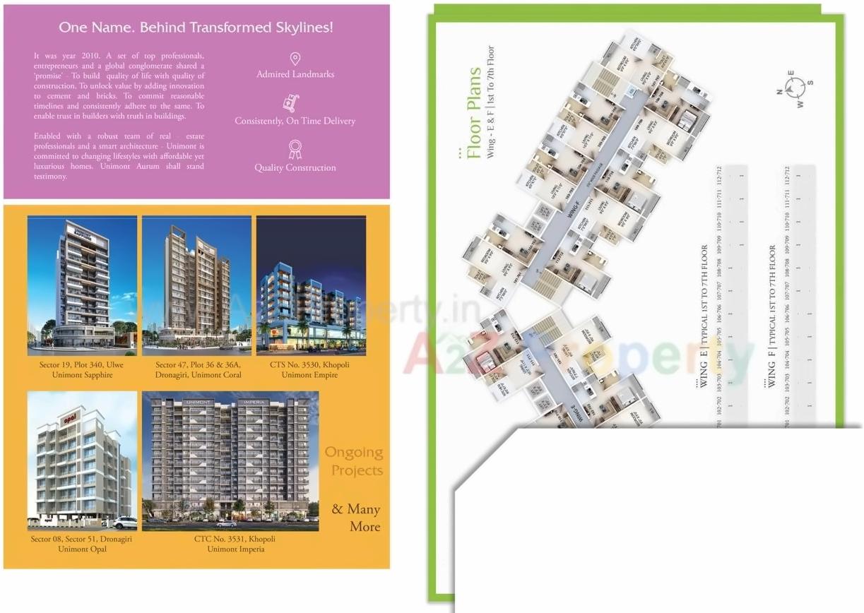  of real estate project Unimont Aurum located at Karjat, Raigarh, Maharashtra