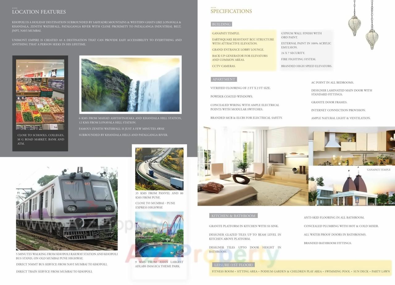  of real estate project Unimont Empire located at Khopoli, Raigarh, Maharashtra