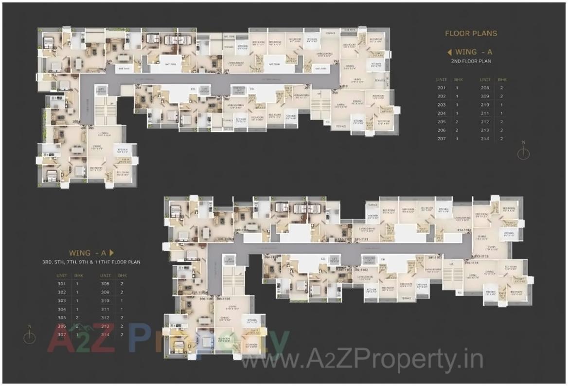 Layout of real estate project Unimont Imperia located at Warose-tarf-wankhal, Raigarh, Maharashtra