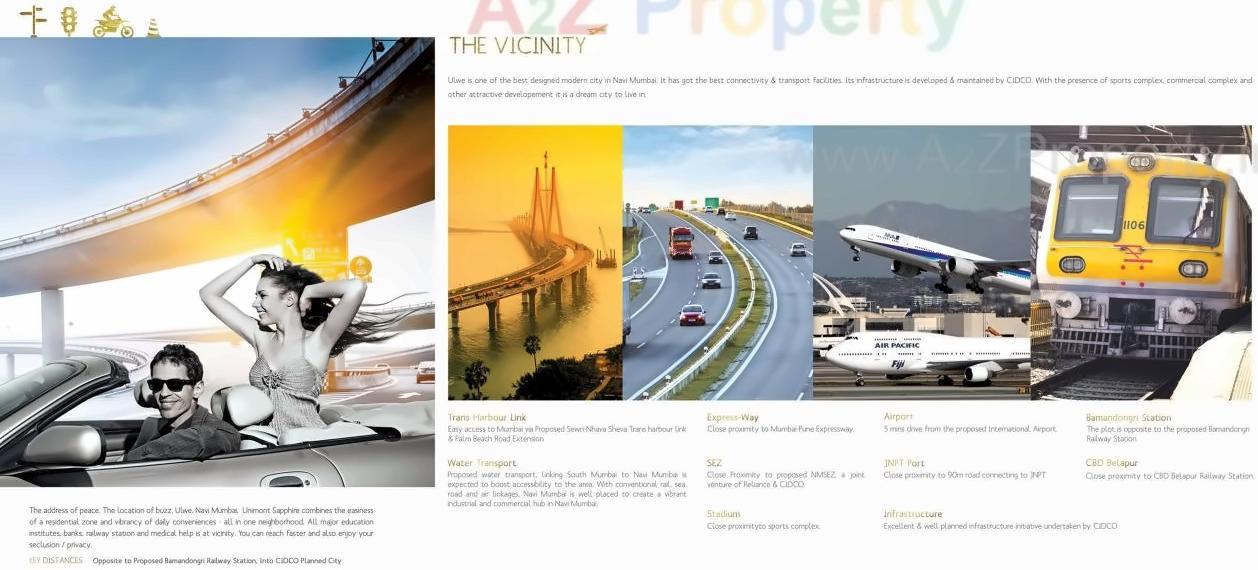  of real estate project Unimont Sapphire located at Ulawe, Raigarh, Maharashtra