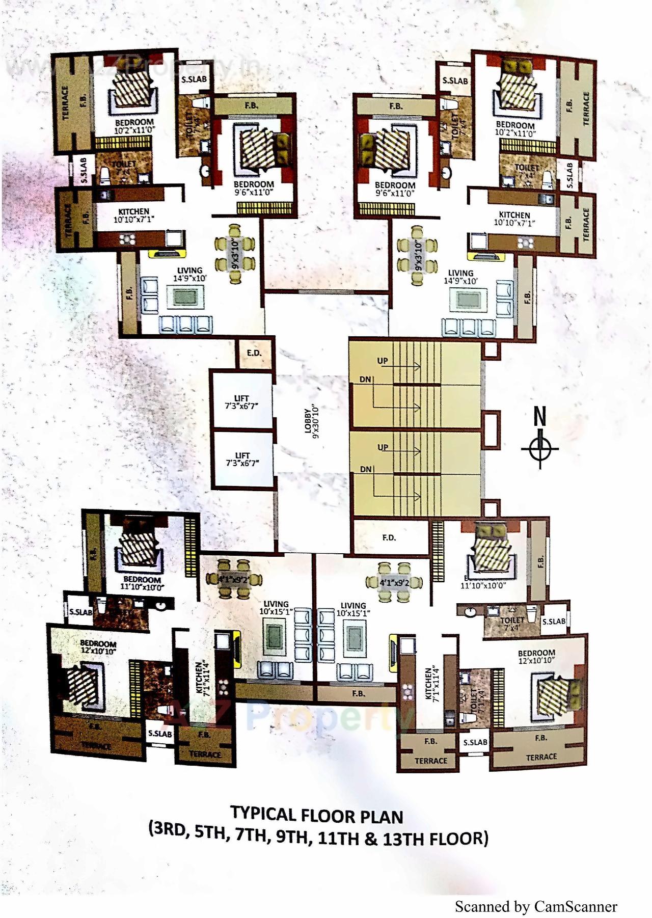 Layout of real estate project Vaastu Sai located at Ulawe, Raigarh, Maharashtra