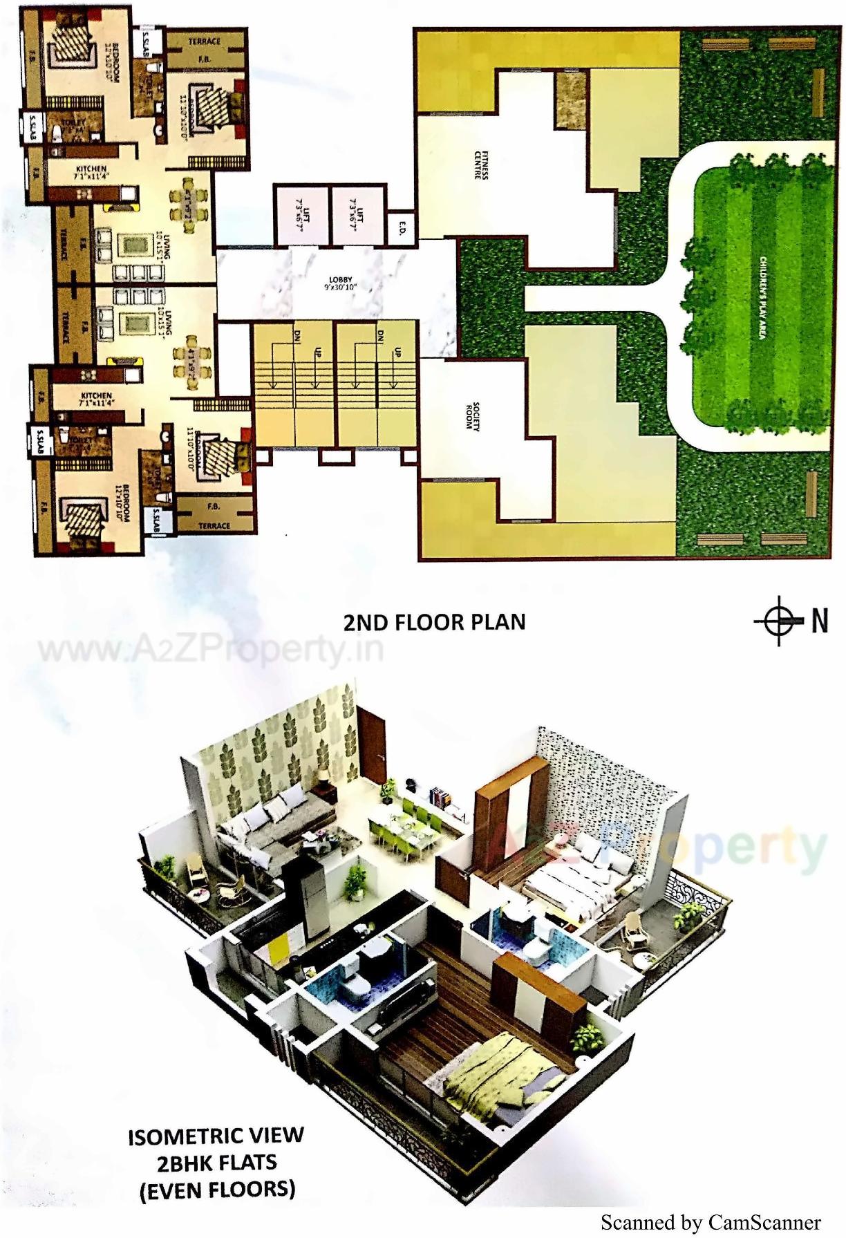 Layout of real estate project Vaastu Sai located at Ulawe, Raigarh, Maharashtra