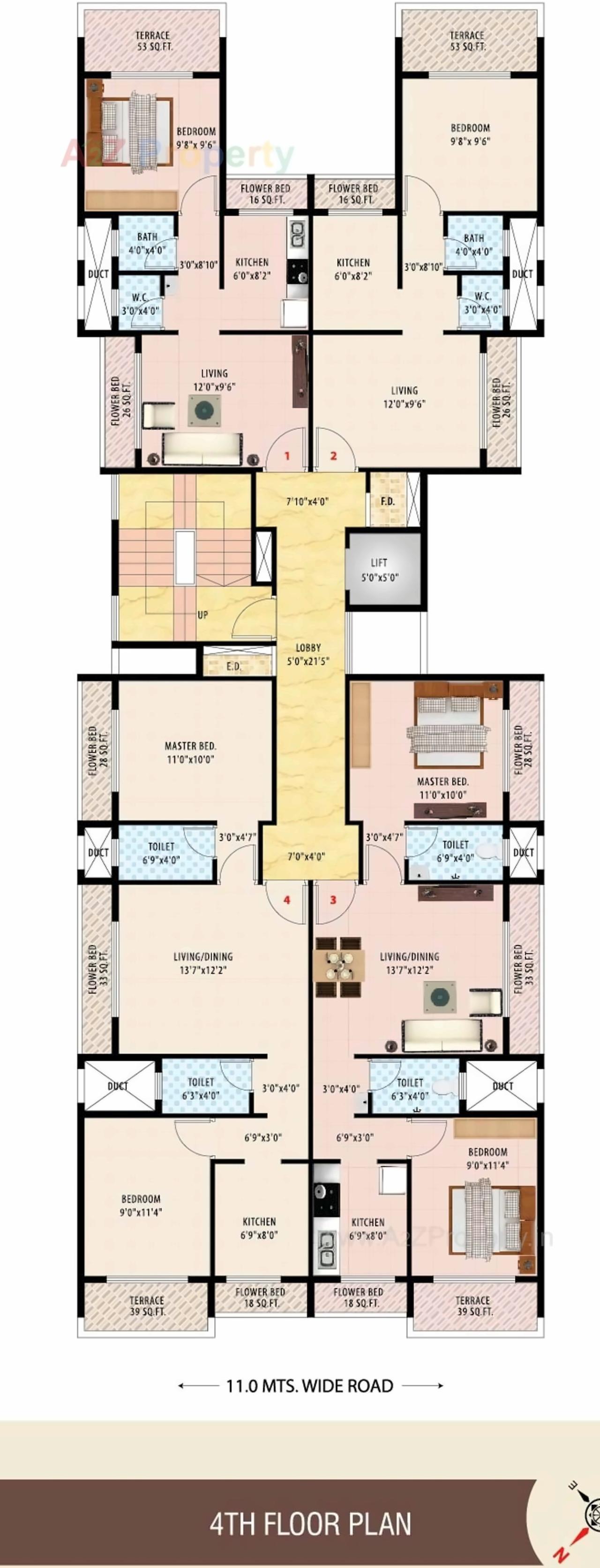 Layout of real estate project Vankvanis Ela located at Ulawe, Raigarh, Maharashtra