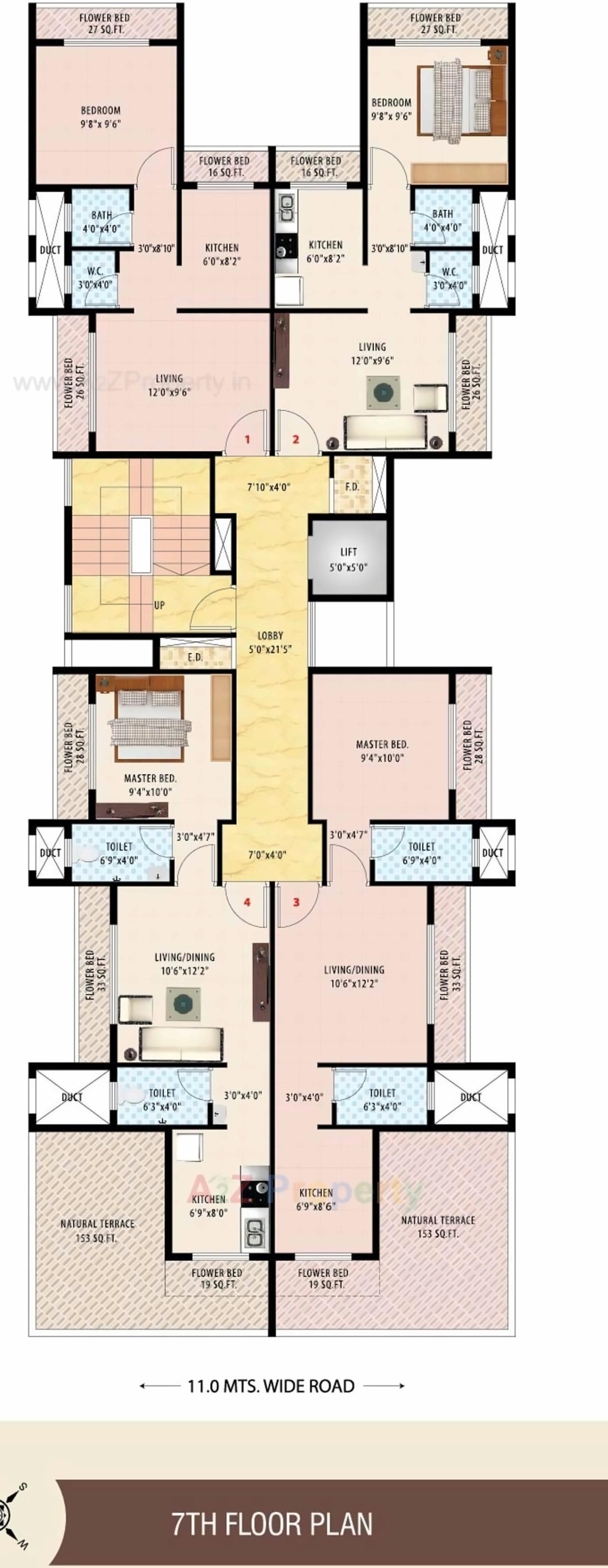Layout of real estate project Vankvanis Ela located at Ulawe, Raigarh, Maharashtra
