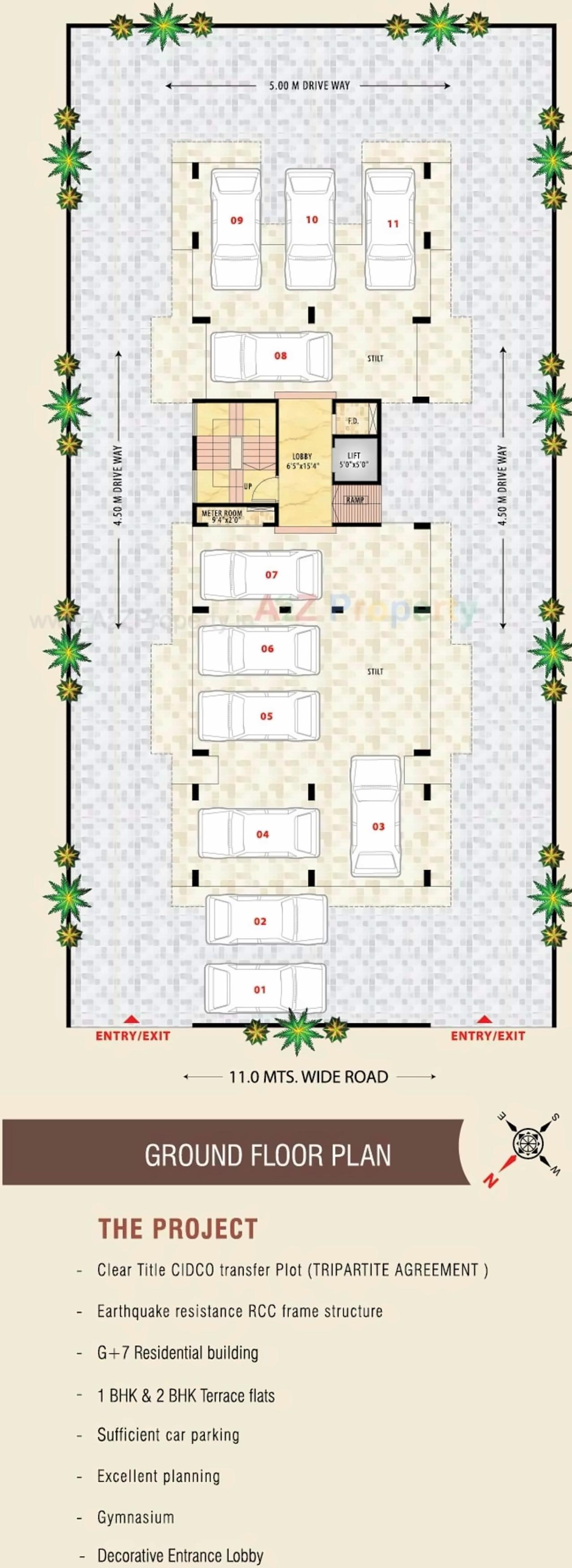 Layout of real estate project Vankvanis Ela located at Ulawe, Raigarh, Maharashtra
