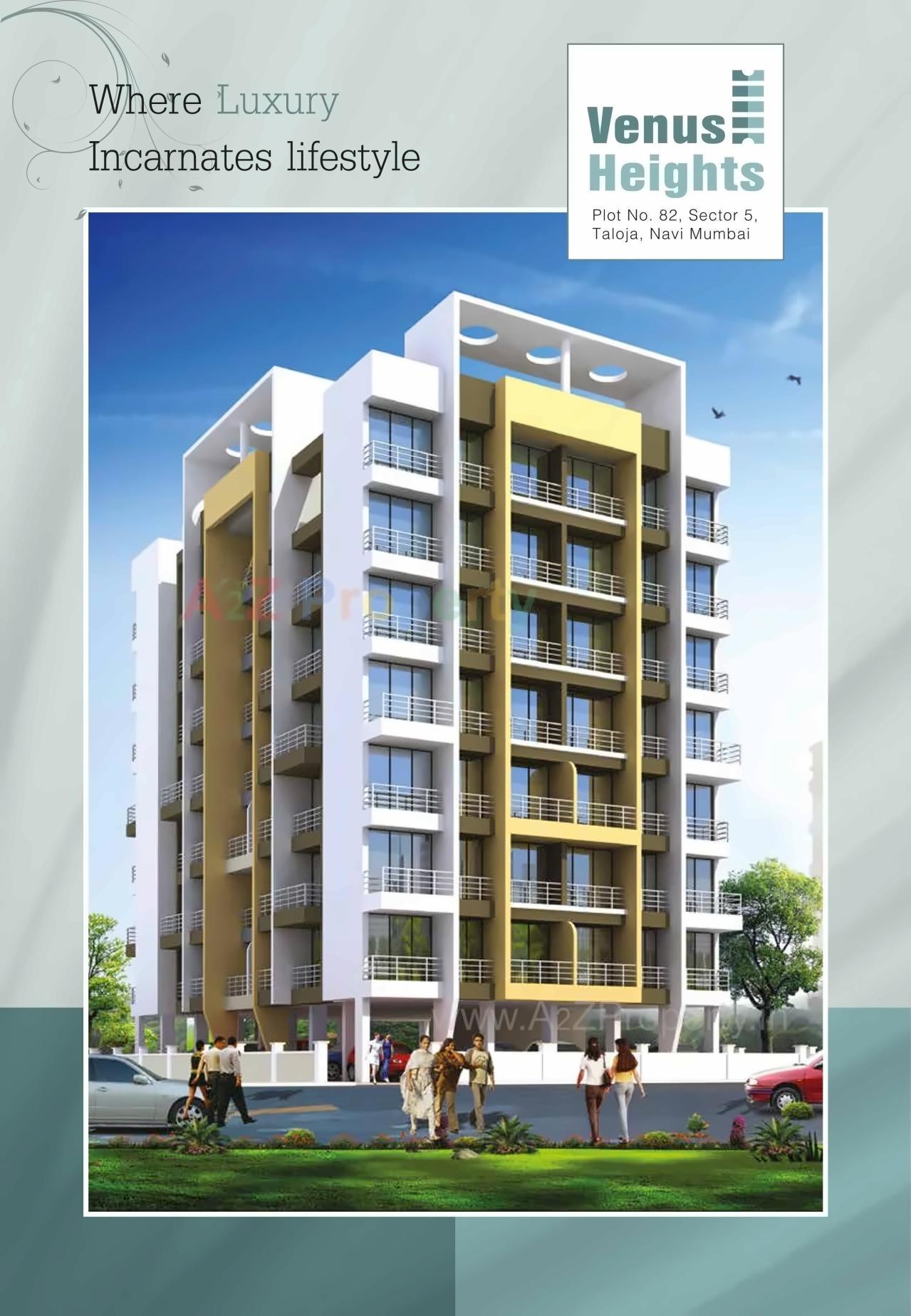 3D Elevation of real estate project Venus Heights located at Taloje-panchnad-, Raigarh, Maharashtra