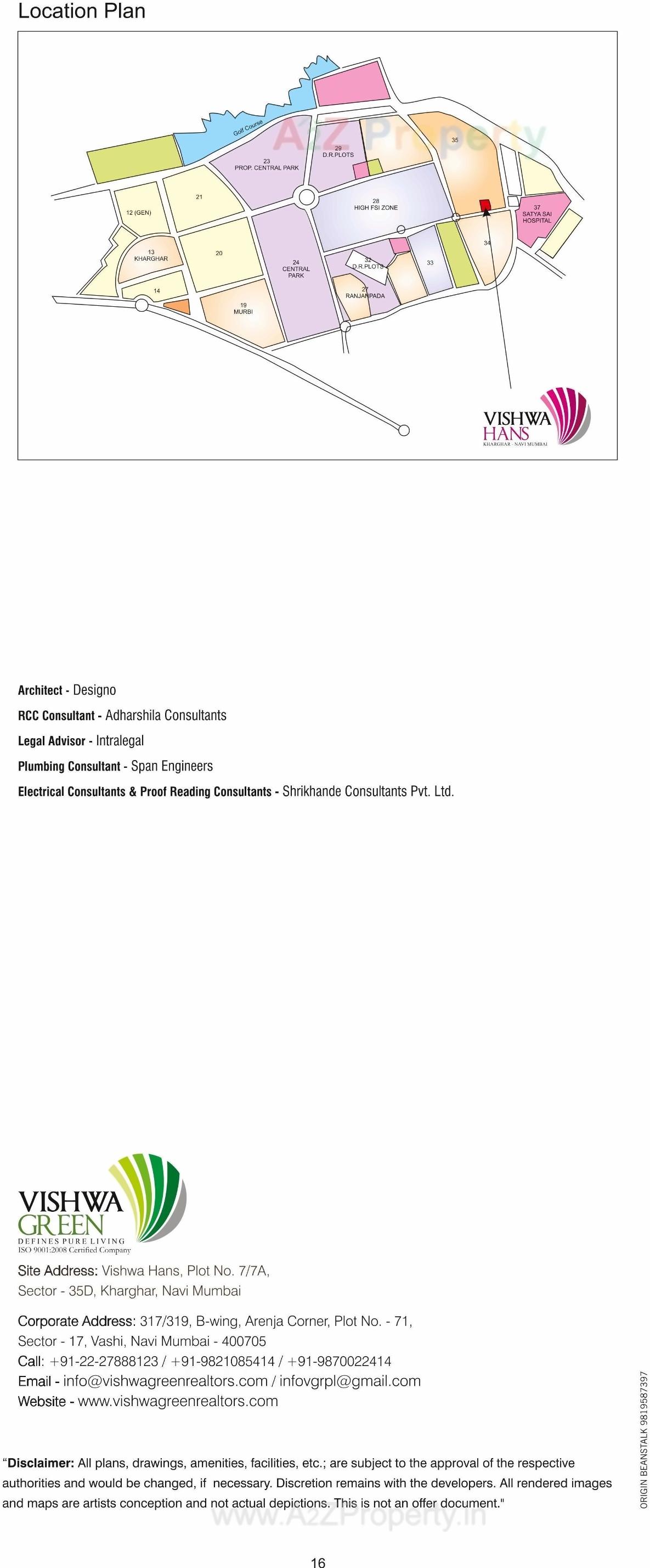  of real estate project Vishwa Hans located at Kharghar, Raigarh, Maharashtra